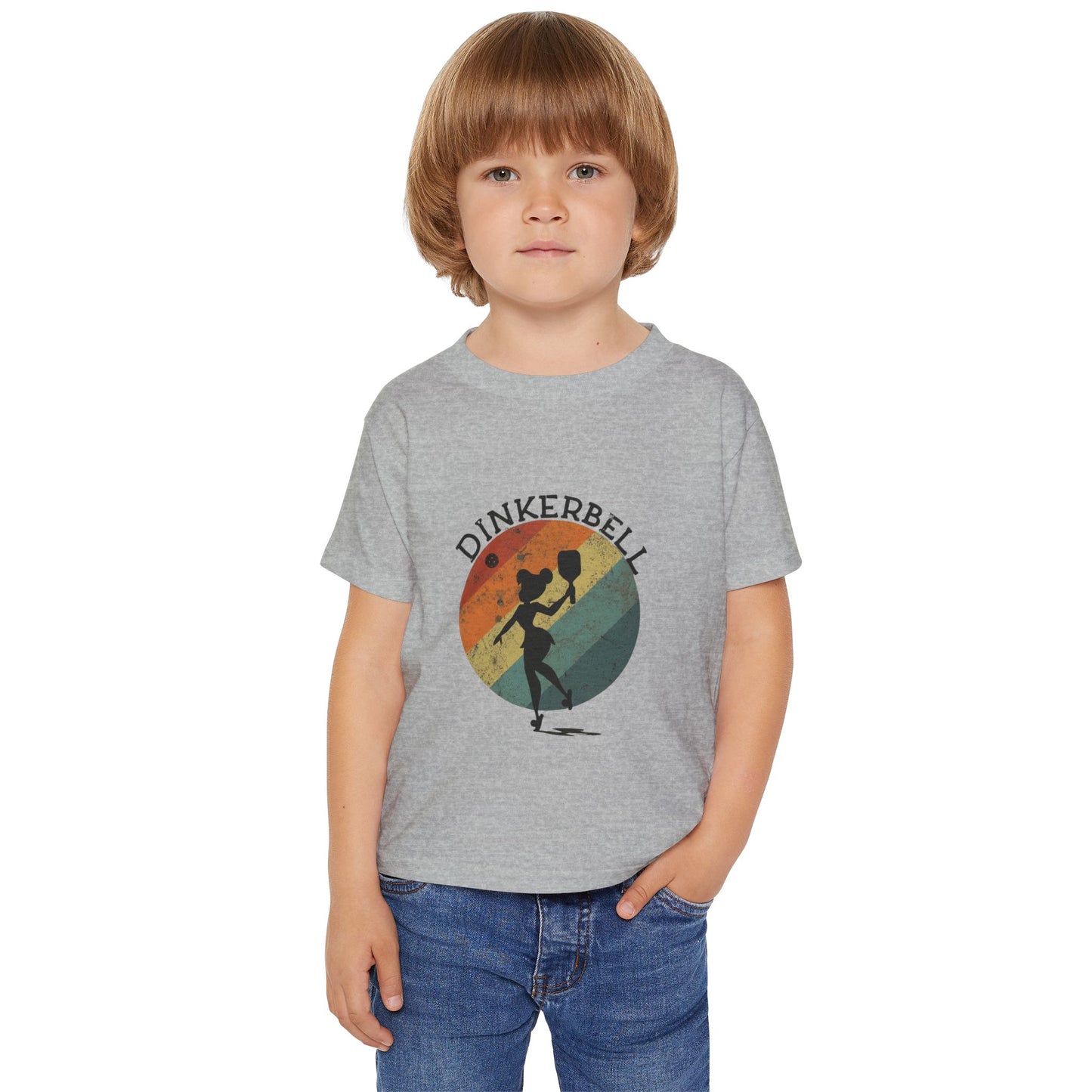 Dinkerbell Pickleball Heavy Cotton™ Toddler T-shirt