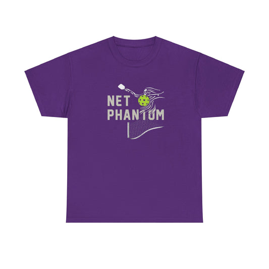 Net Phantom - Halloween Pickleball T-Shirt - Unisex - Luxury Cotton