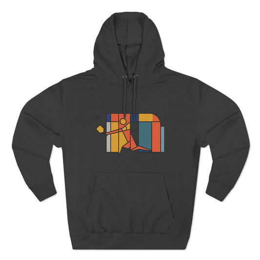 Surrealist Pickleball Three-Panel Fleece Hoodie