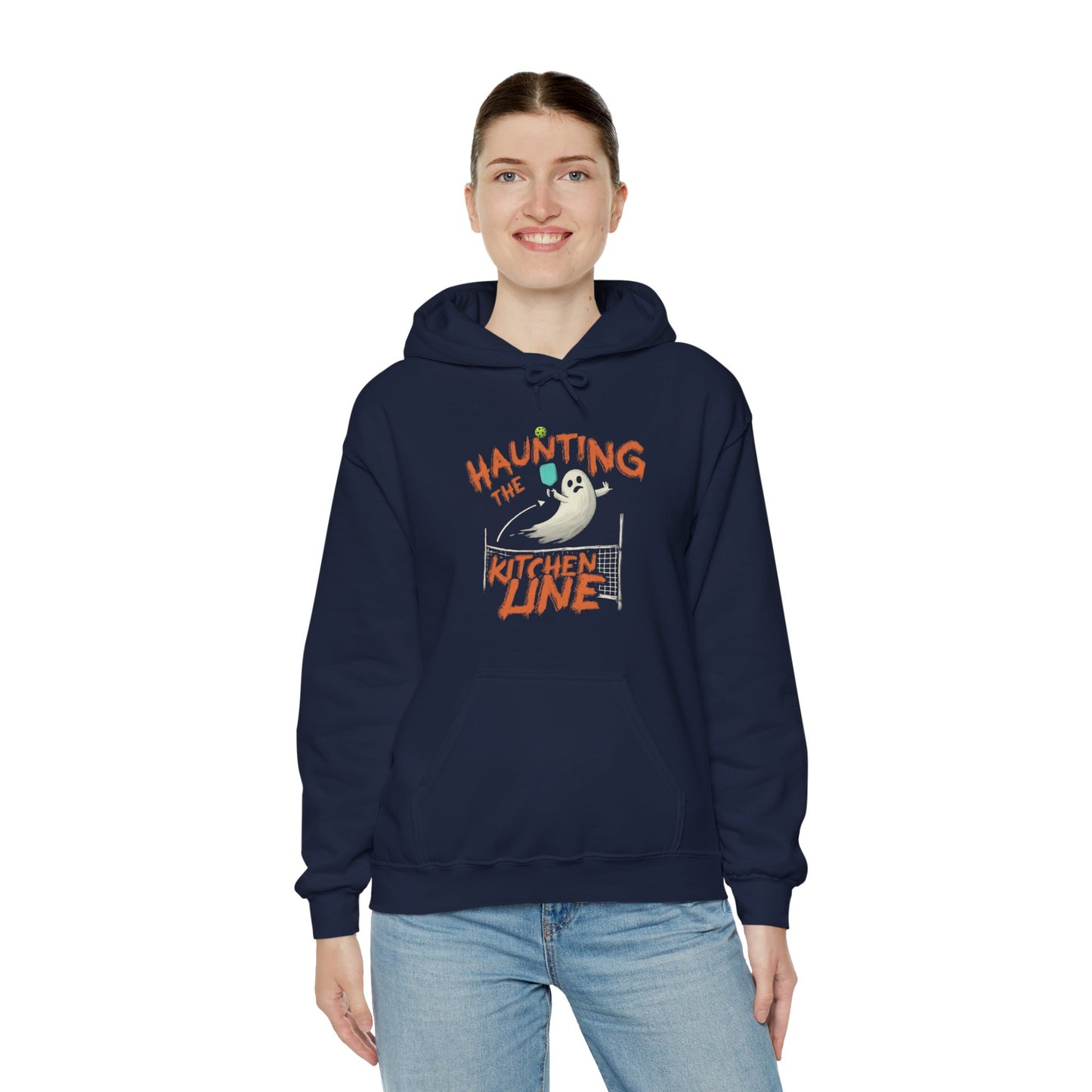 Haunting The Kitchen Line - Halloween Pickleball Hoodie for Men or Women