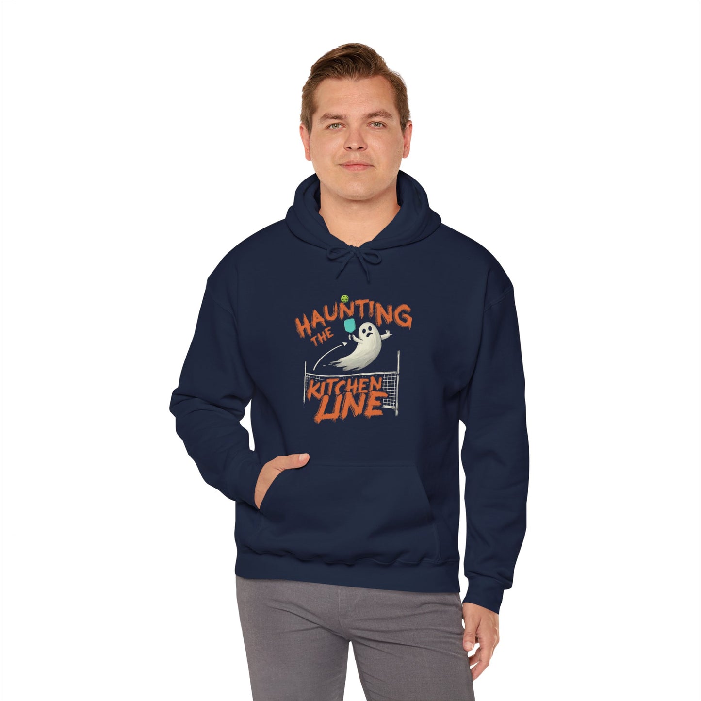 Haunting The Kitchen Line - Halloween Pickleball Hoodie for Men or Women