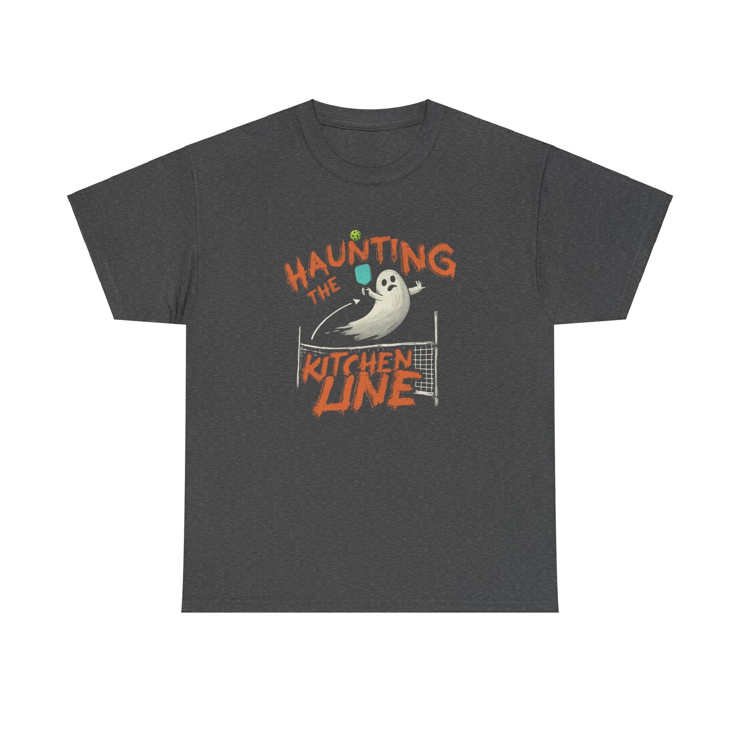 Haunting The Kitchen Line - Halloween Pickleball T-Shirt - Unisex - Luxury Cotton