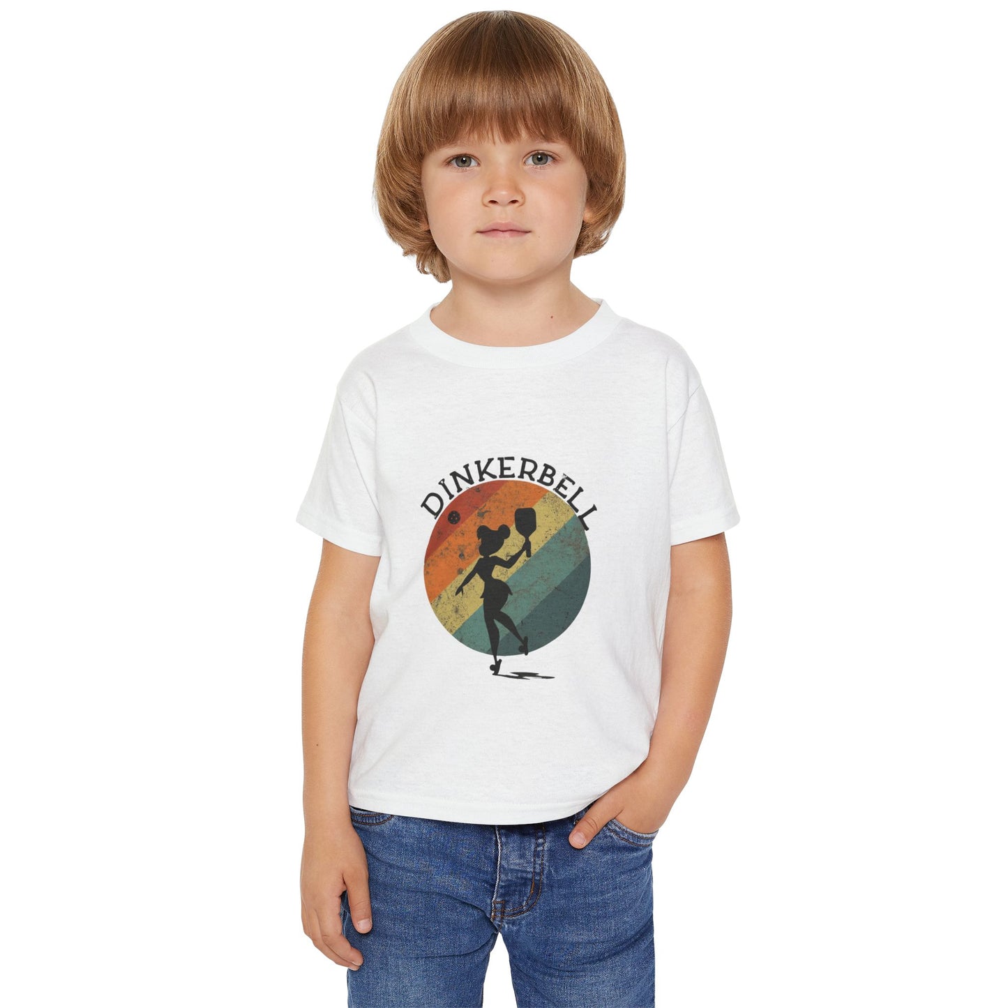 Dinkerbell Pickleball Heavy Cotton™ Toddler T-shirt