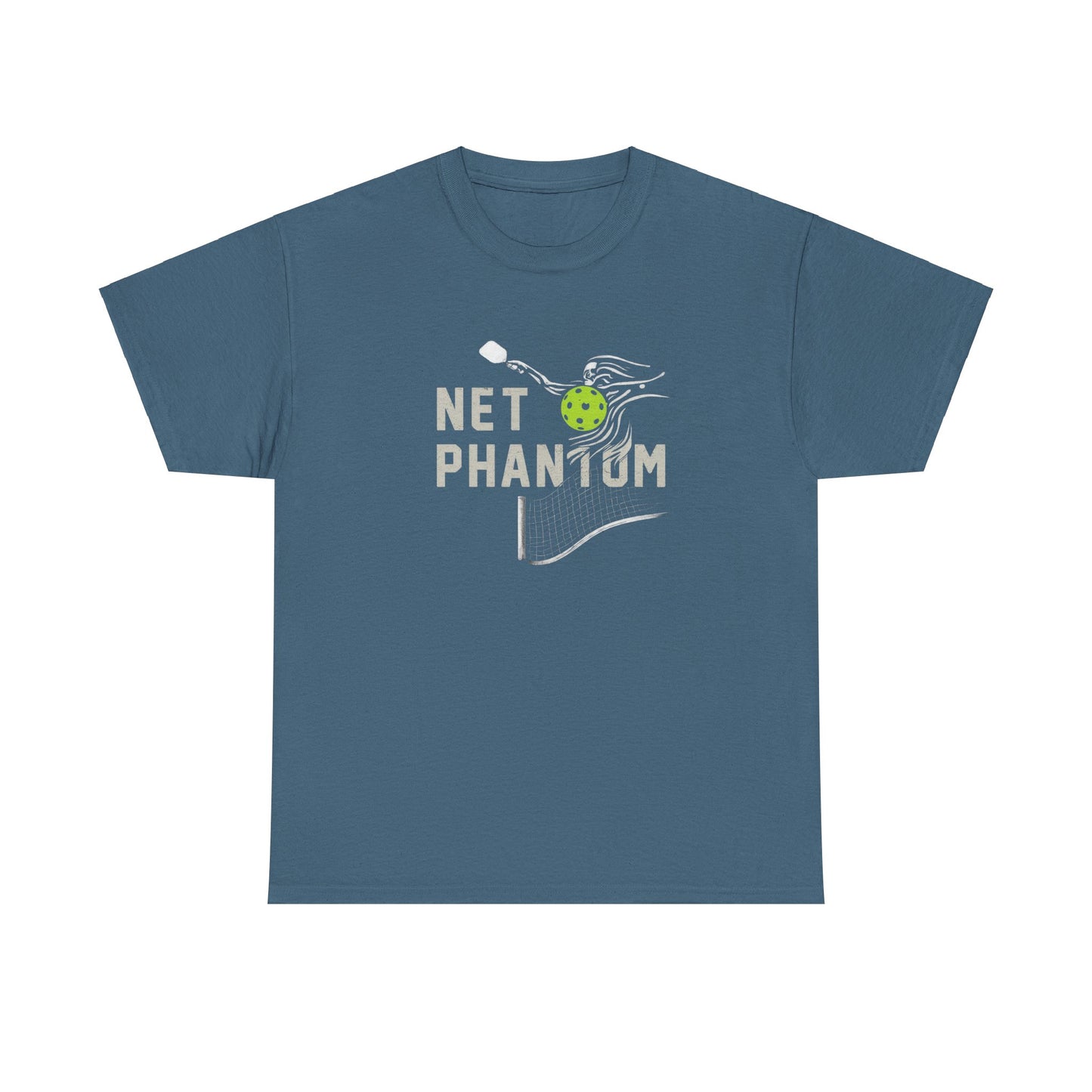 Net Phantom - Halloween Pickleball T-Shirt - Unisex - Luxury Cotton