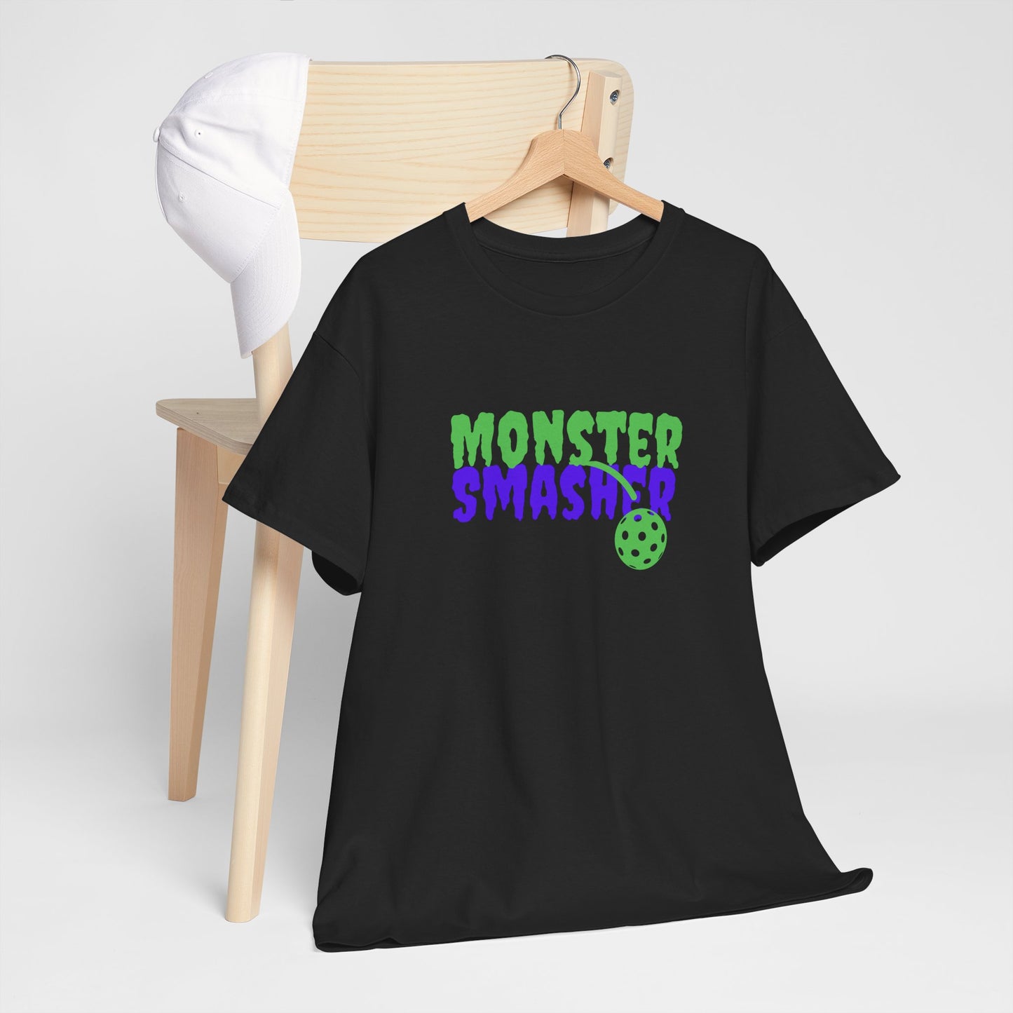 Monster Smasher Unisex Pickleball T-Shirt - Luxury Cotton