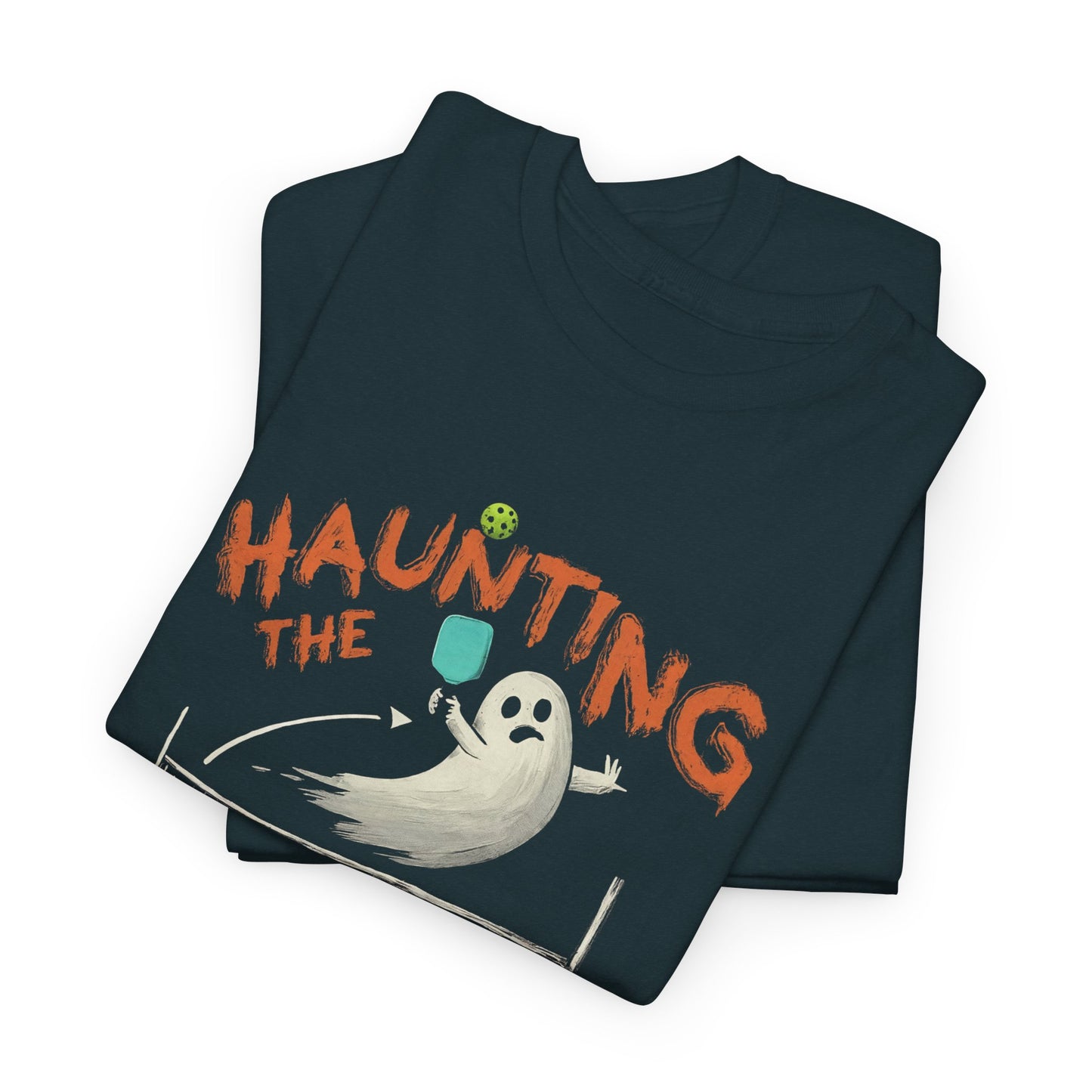 Haunting The Kitchen Line - Halloween Pickleball T-Shirt - Unisex - Luxury Cotton