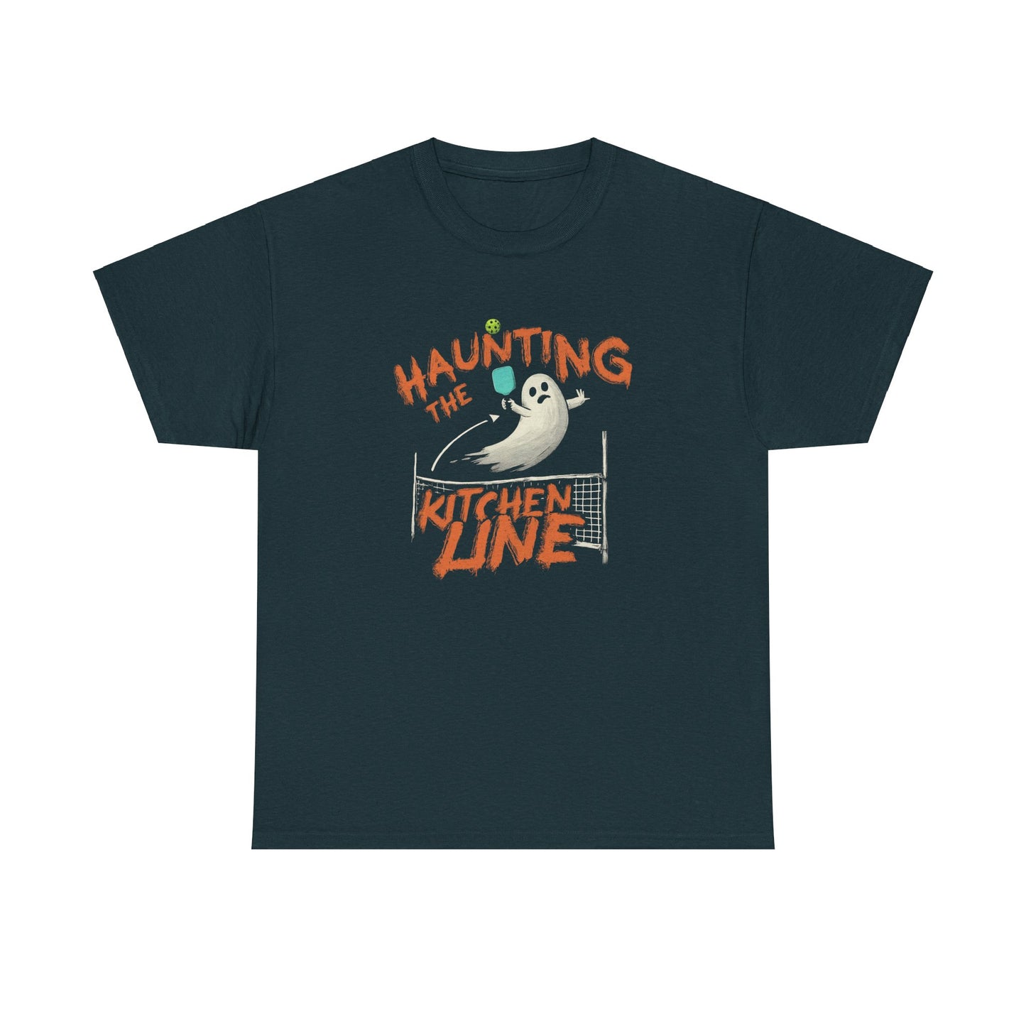 Haunting The Kitchen Line - Halloween Pickleball T-Shirt - Unisex - Luxury Cotton