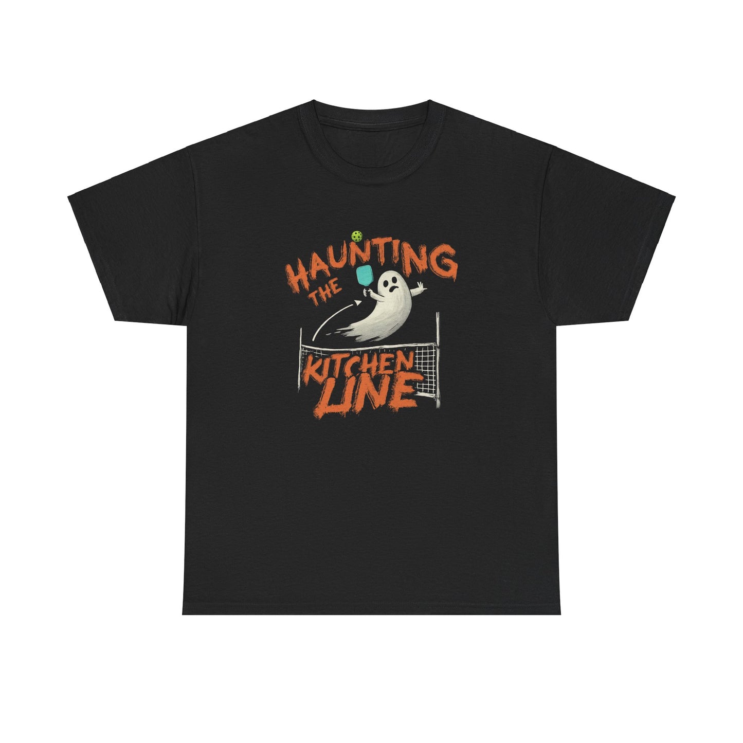 Haunting The Kitchen Line - Halloween Pickleball T-Shirt - Unisex - Luxury Cotton