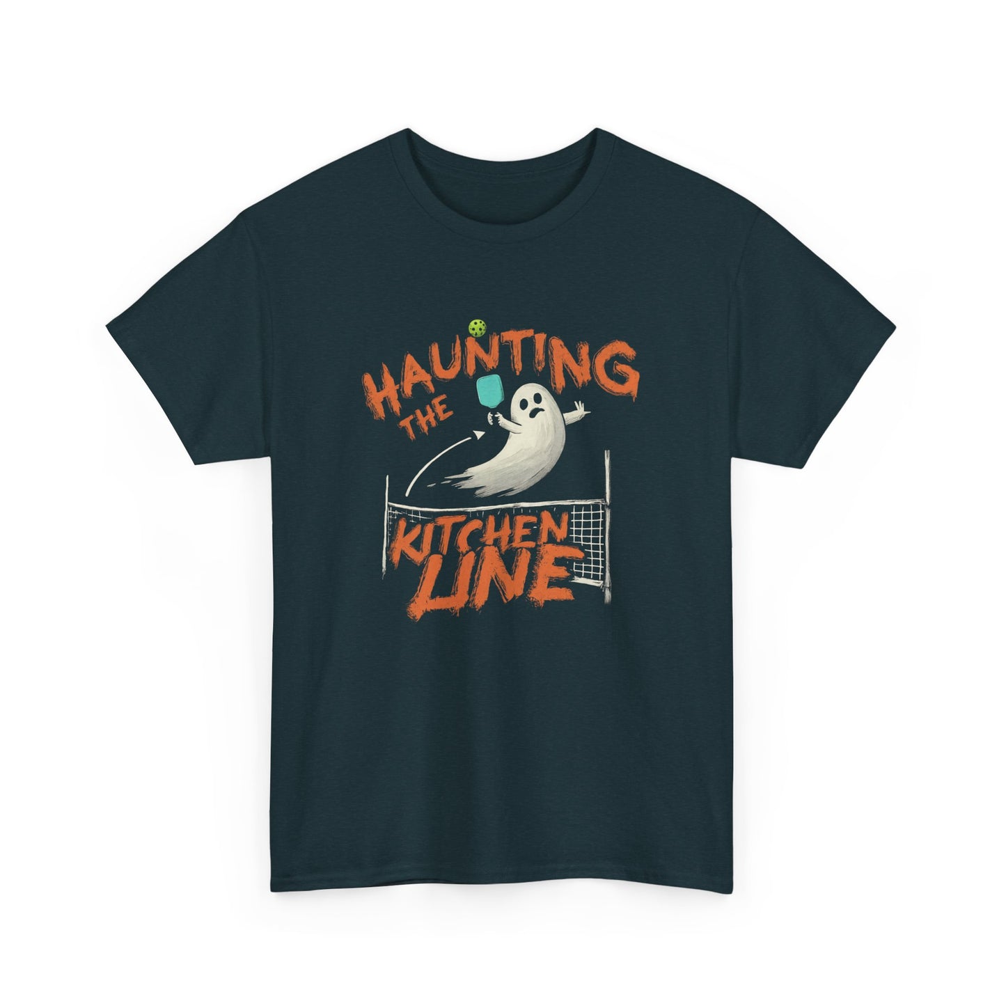 Haunting The Kitchen Line - Halloween Pickleball T-Shirt - Unisex - Luxury Cotton