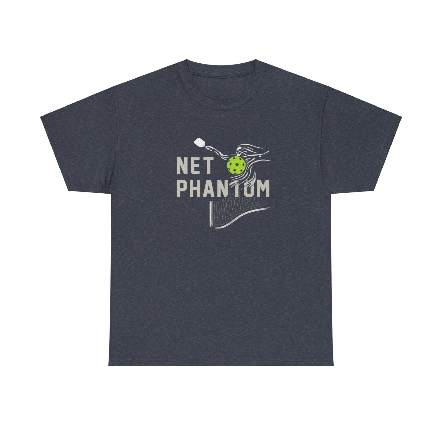 Net Phantom - Halloween Pickleball T-Shirt - Unisex - Luxury Cotton