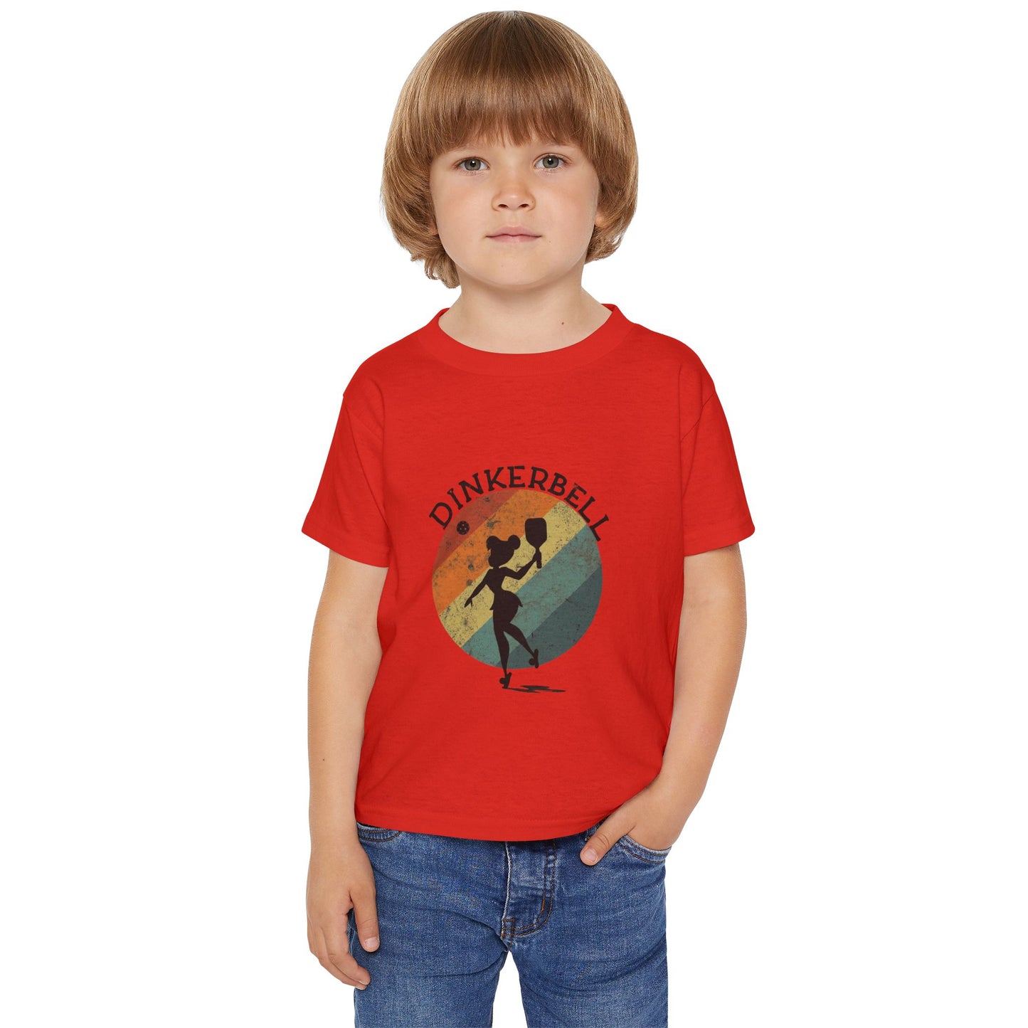 Dinkerbell Pickleball Heavy Cotton™ Toddler T-shirt