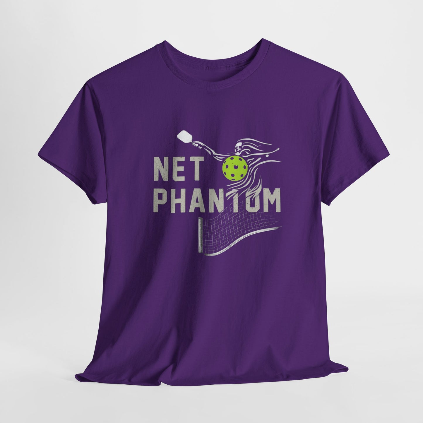 Net Phantom - Halloween Pickleball T-Shirt - Unisex - Luxury Cotton