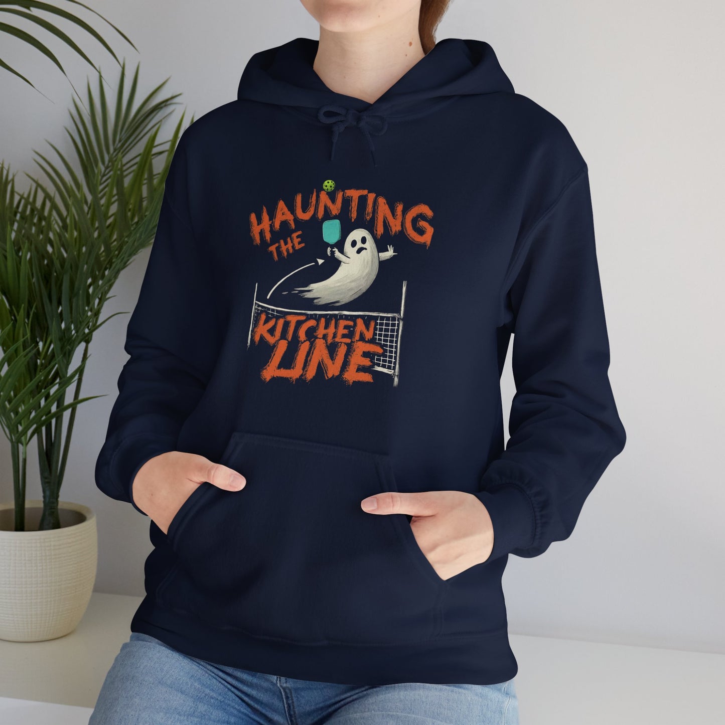 Haunting The Kitchen Line - Halloween Pickleball Hoodie for Men or Women