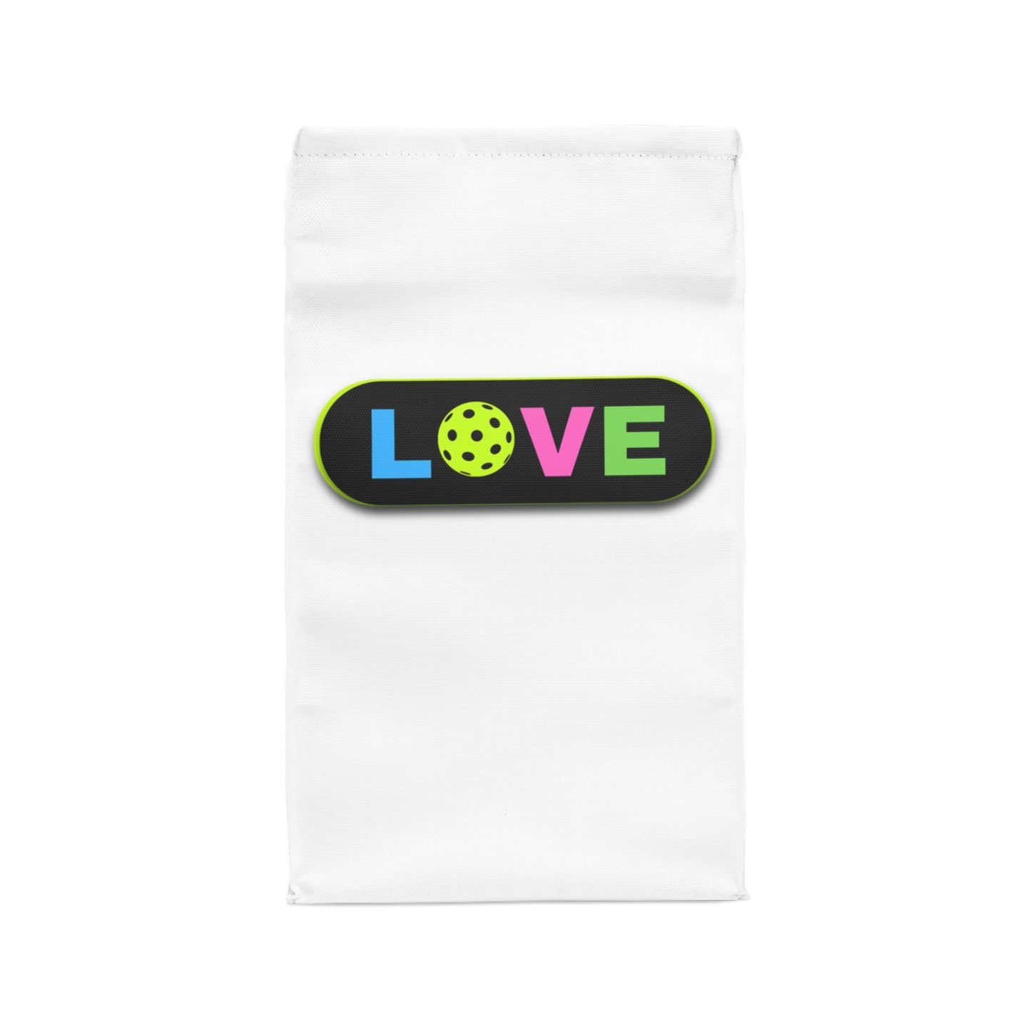 Pickleball LOVE Reusable Lunch Bag