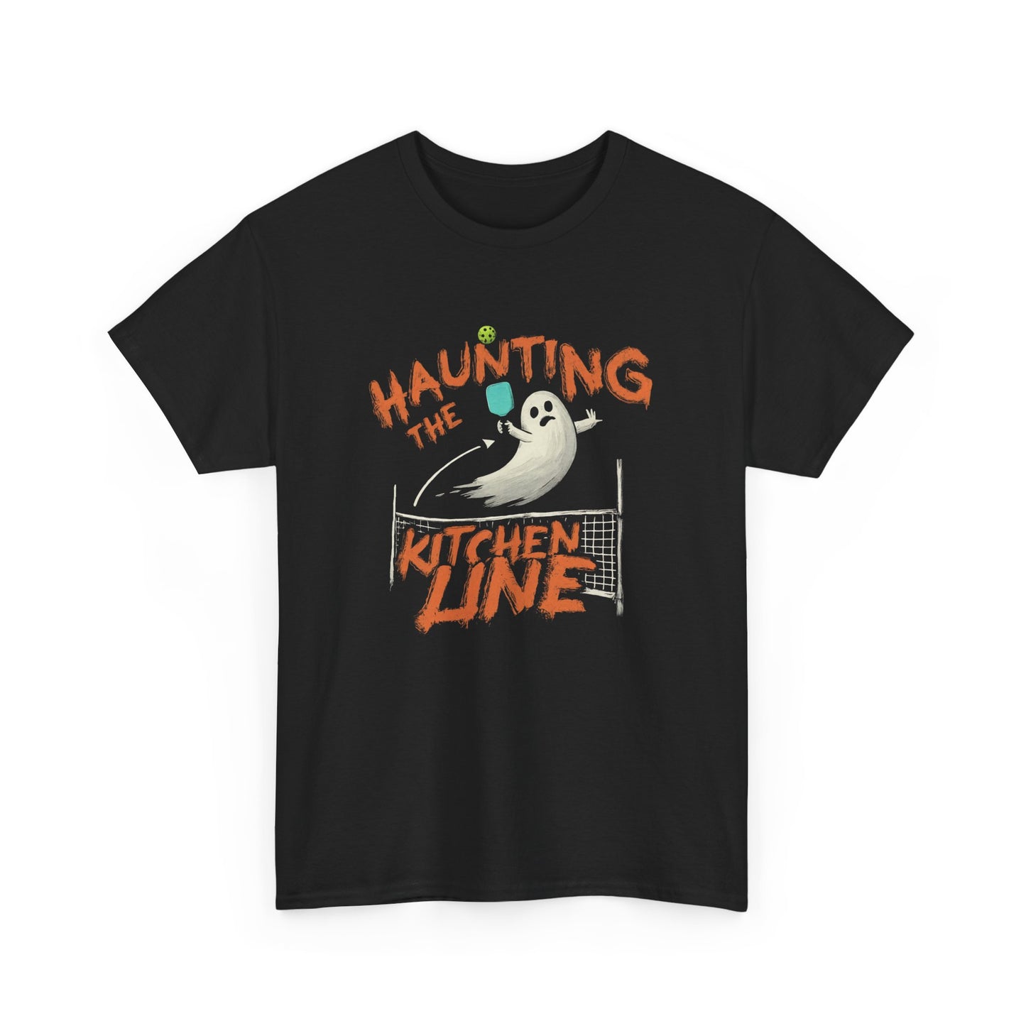 Haunting The Kitchen Line - Halloween Pickleball T-Shirt - Unisex - Luxury Cotton