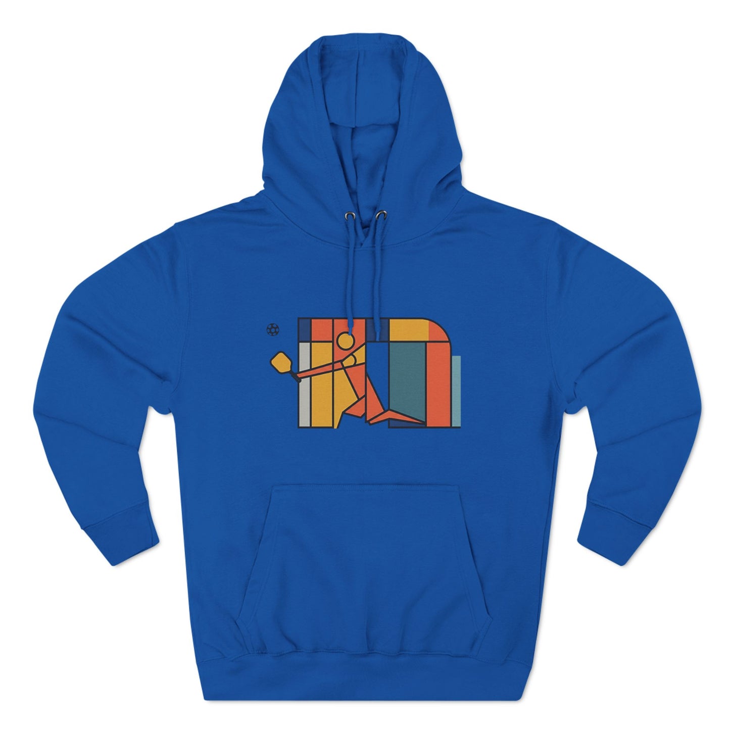 Surrealist Pickleball Three-Panel Fleece Hoodie