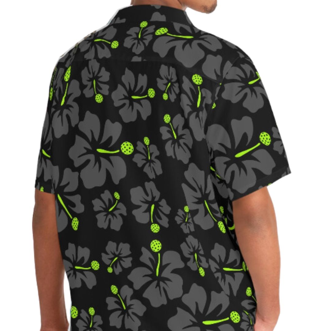 Men's Hibiscus Pickleball Hawaiian Shirt