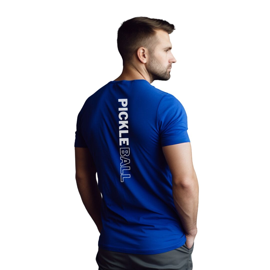 Men's Basic Pickleball T-Shirt | Back Print