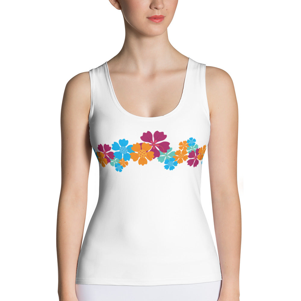 Women's Pickleball Flower Power Tank Top