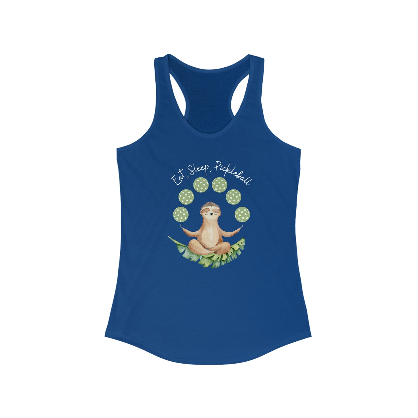 Women's Eat, Sleep, Pickleball Racerback Tank