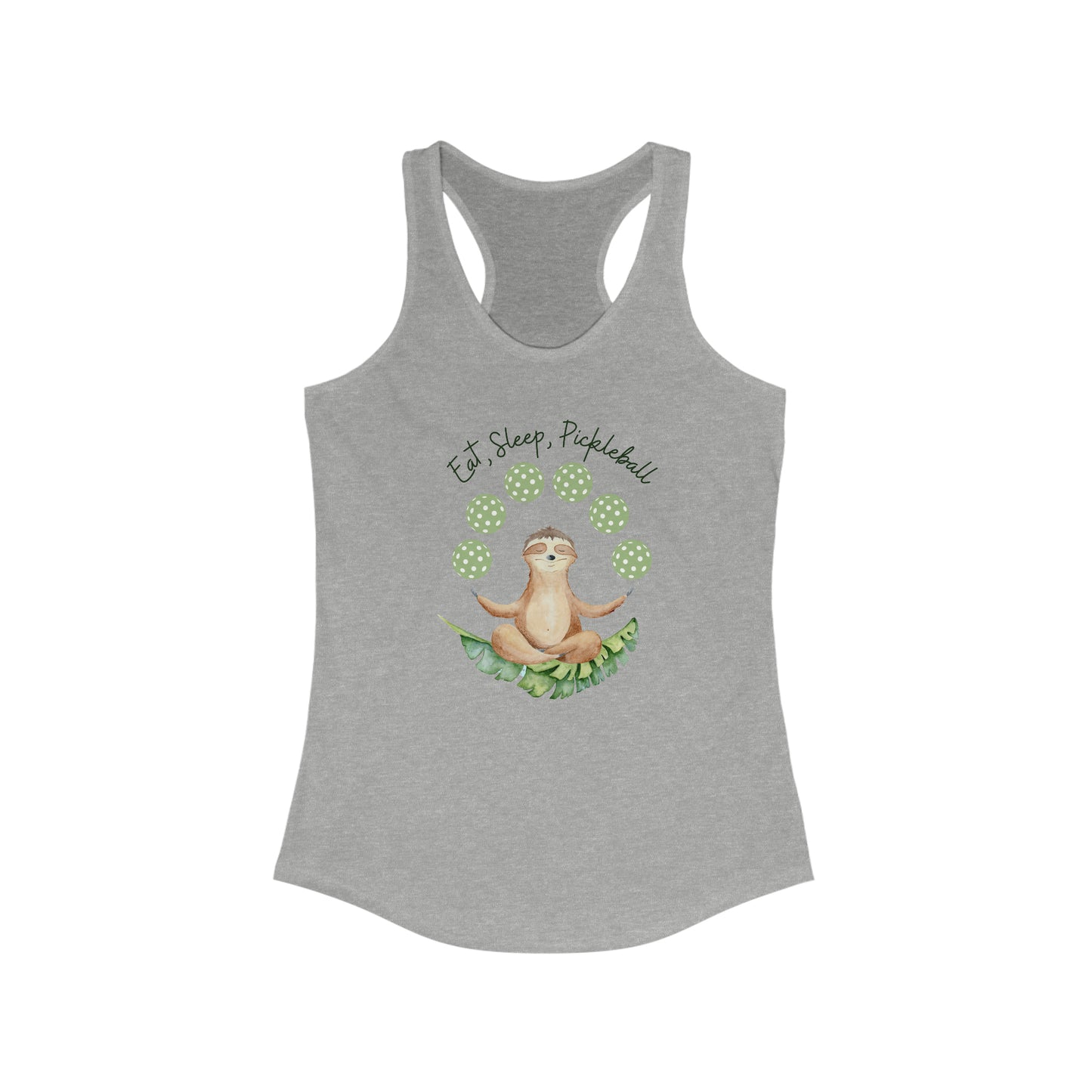 Women's Eat, Sleep, Pickleball Racerback Tank