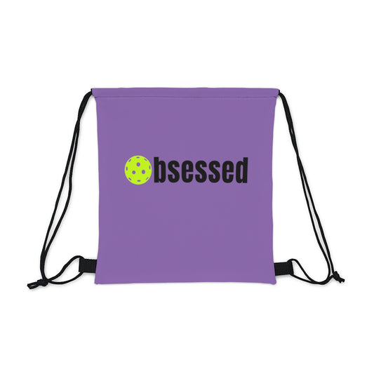 Pickleball Purple Drawstring Bag - Pickleball Obsessed