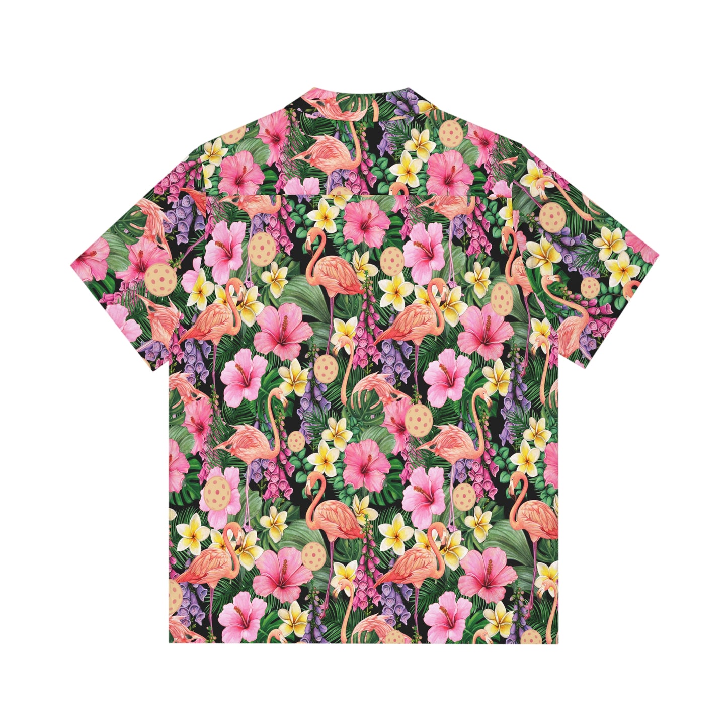 Men's Flamingo Pickleball Hawaiian Shirt