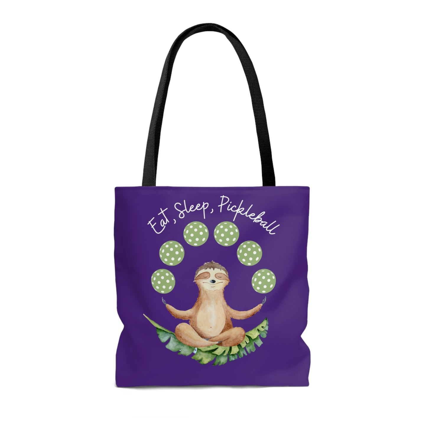 Eat, Sleep, Pickleball Sloth Tote | Funny Pickleball Gift