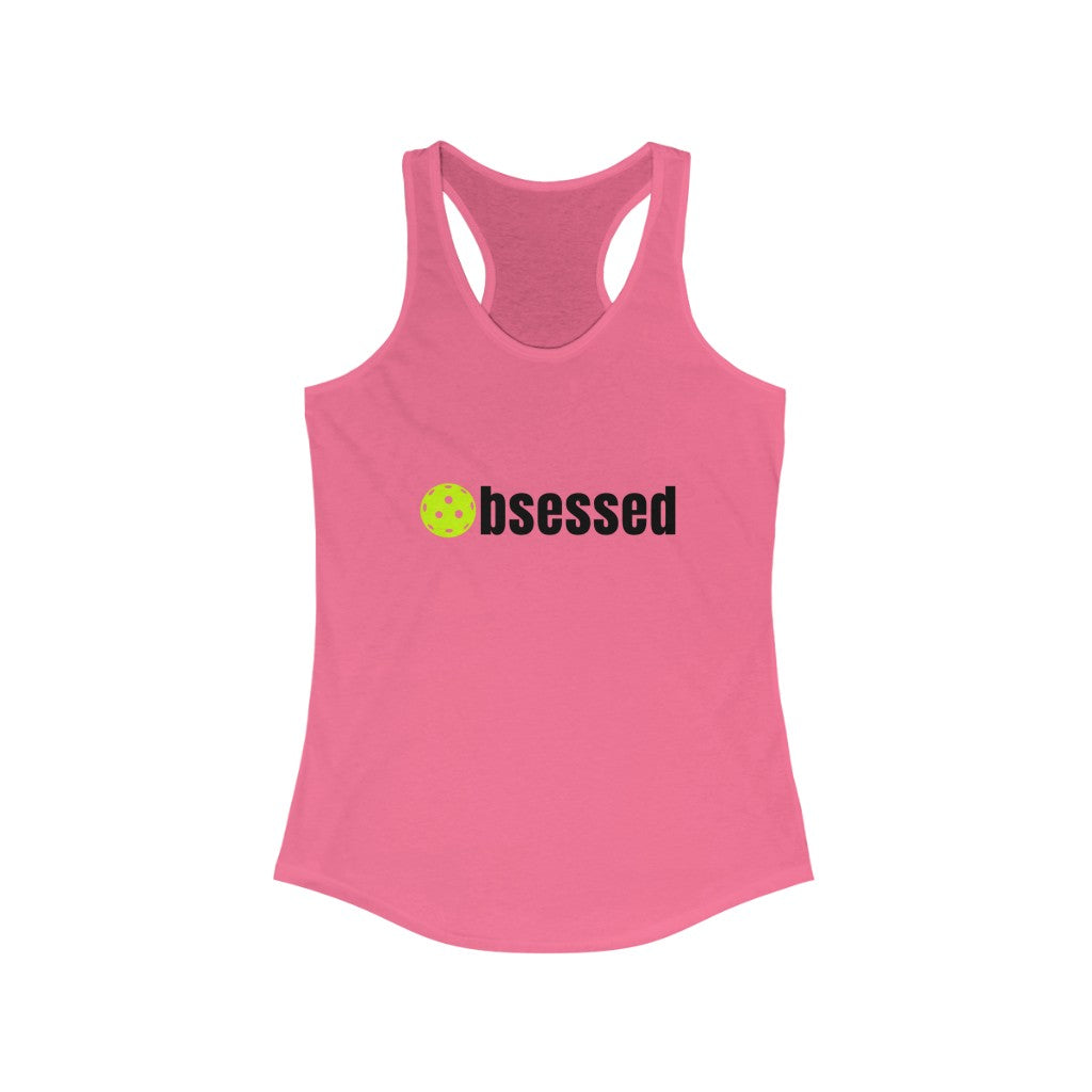 Women's Pickleball Racerback Tank Top - Pickleball Obsessed Tank