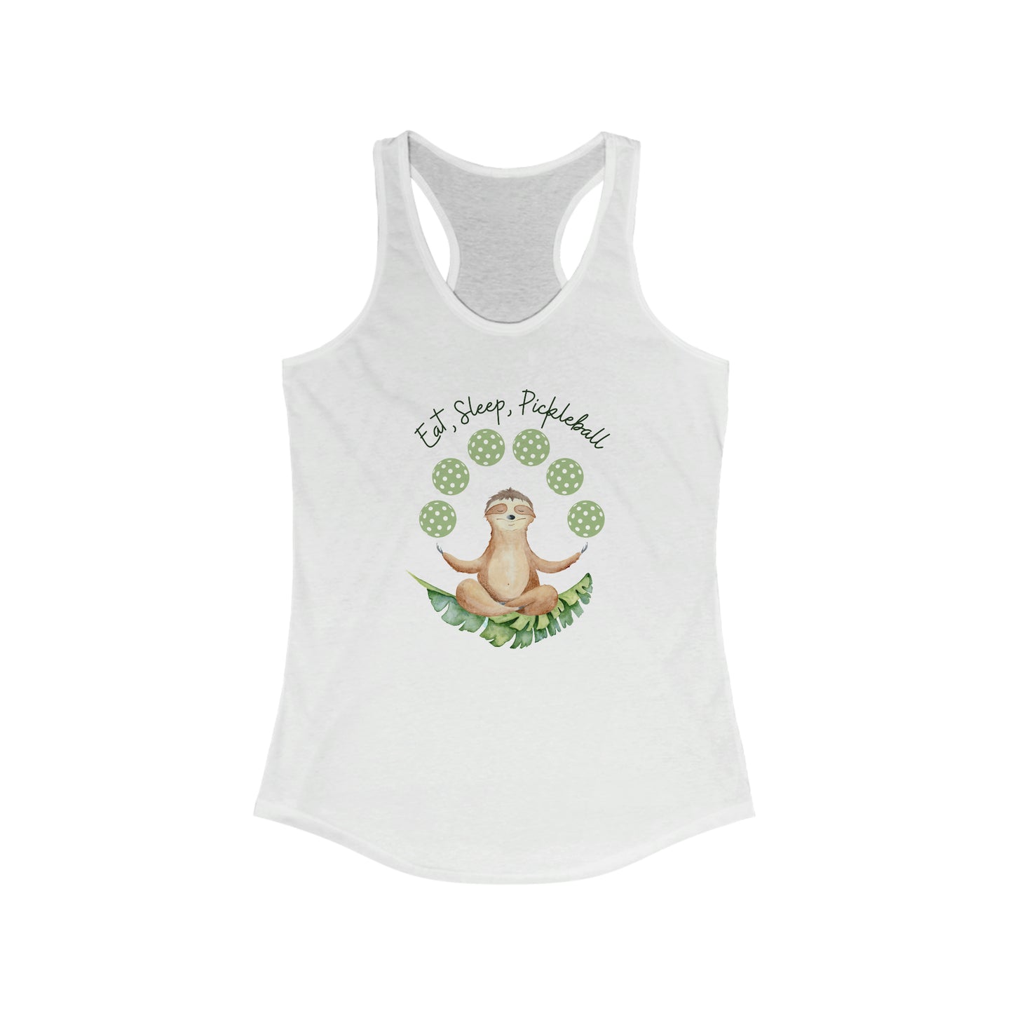 Women's Eat, Sleep, Pickleball Racerback Tank