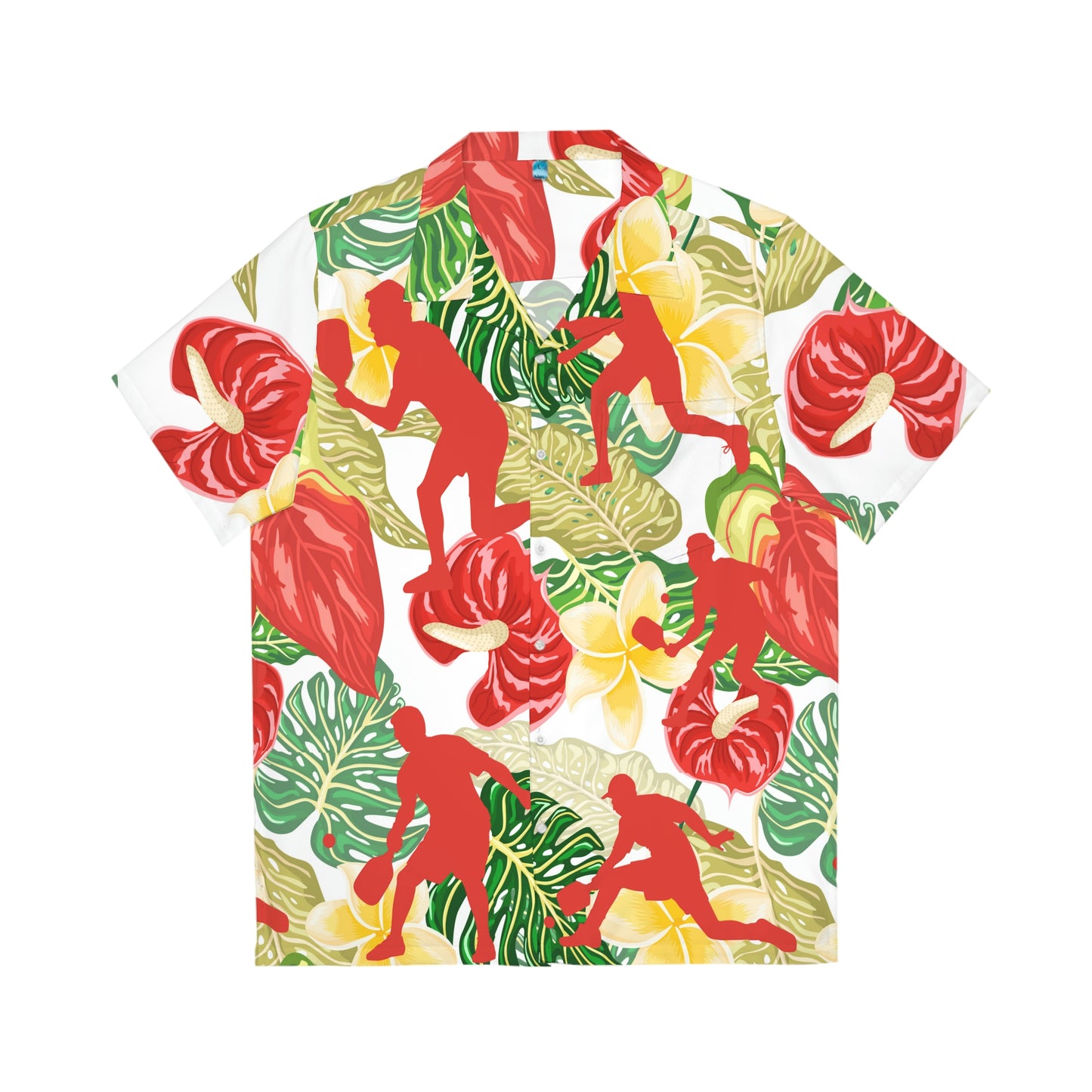 Men's Pickleball Silhouette Hawaiian Shirt