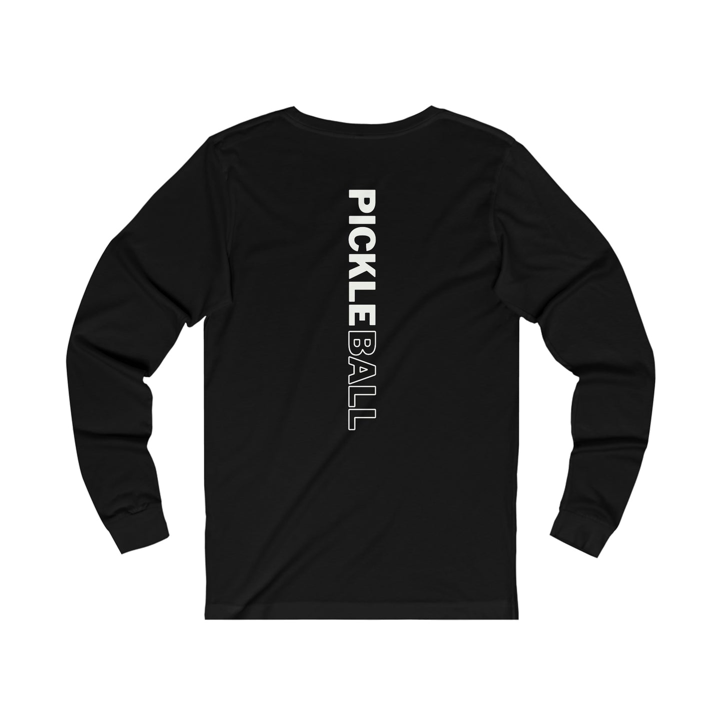 Men's Long Sleeve Pickleball Tee | Back Side Printed