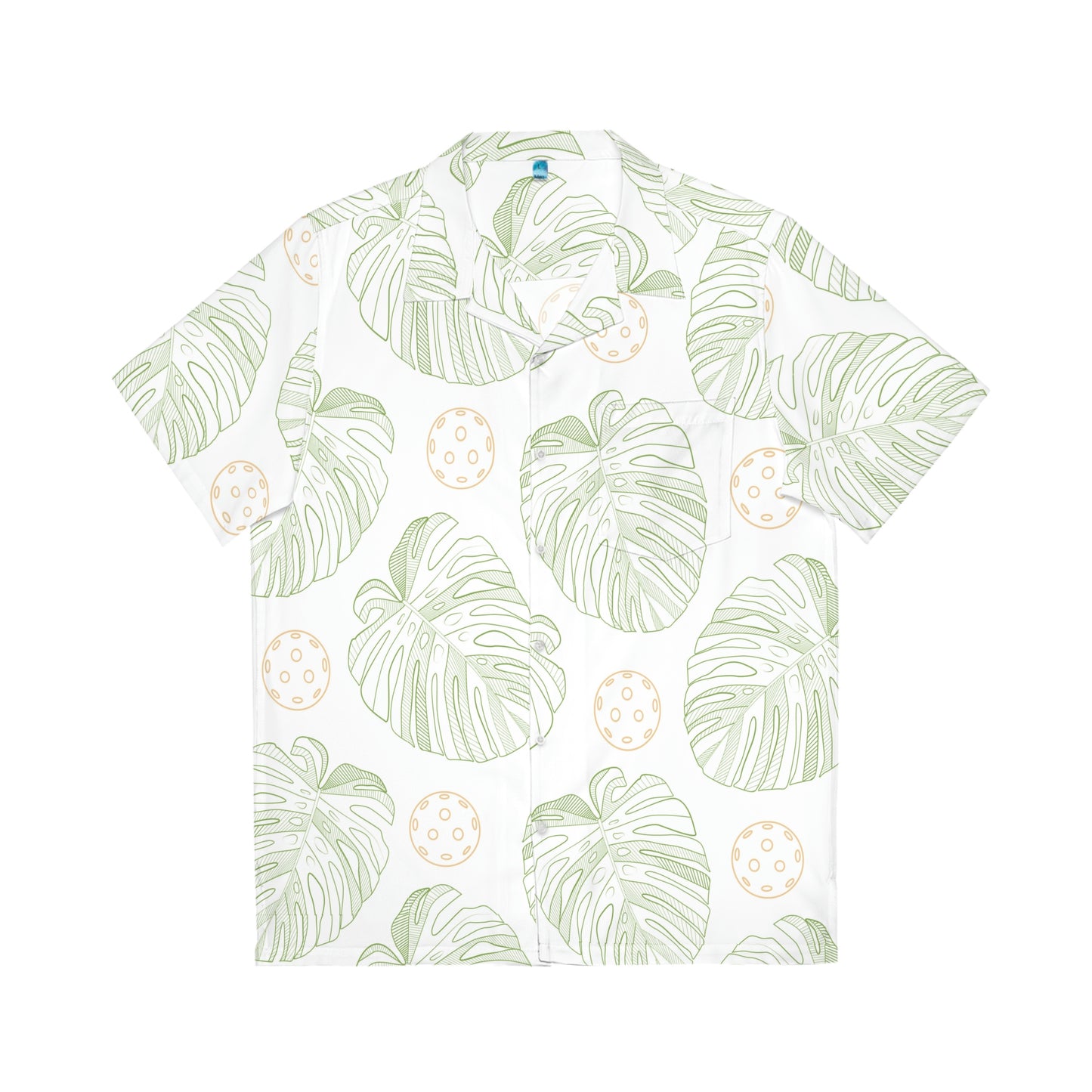 Men's Fig Leaf & Pickleball Hawaiian Shirt