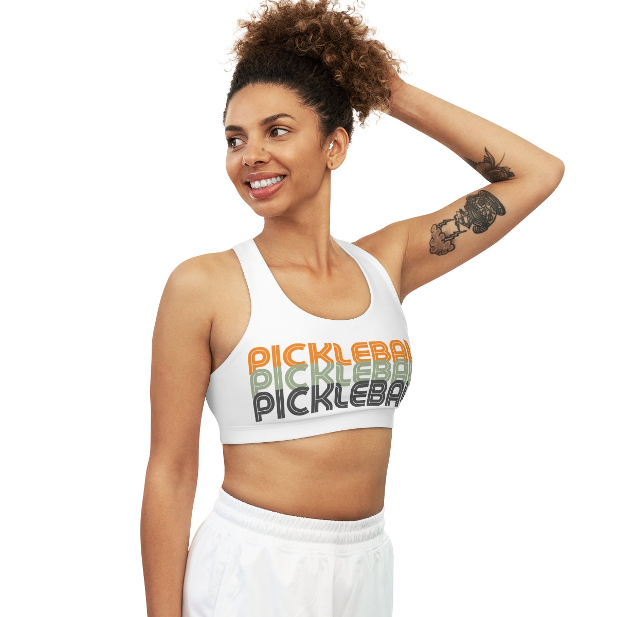 Pickleball Sports Bra - Women's Pickleball Sportswear - Retro Pickleball