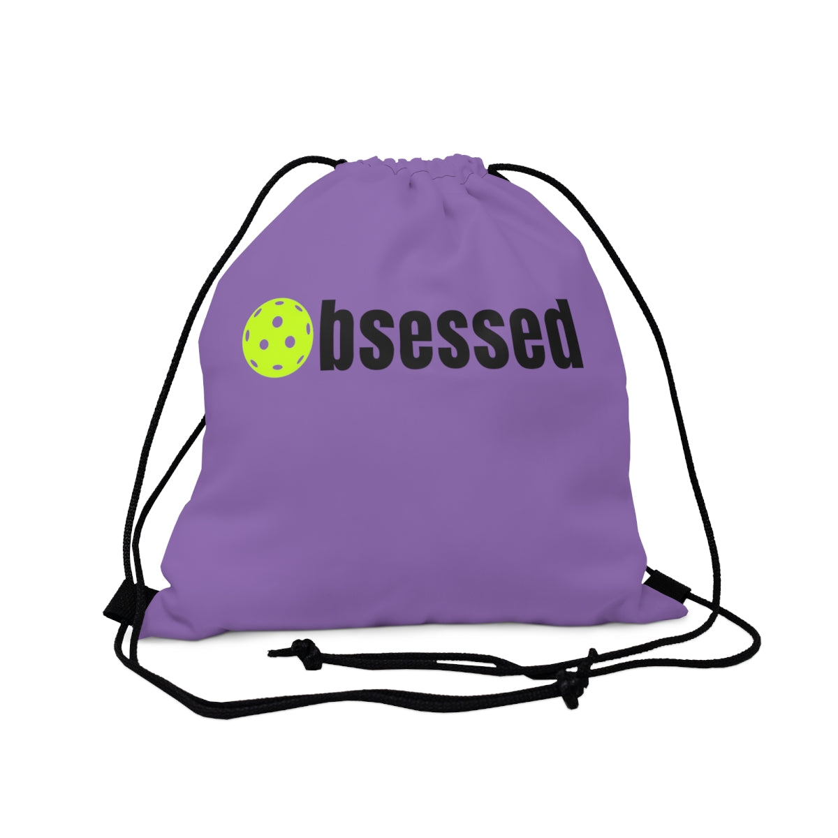 Pickleball Purple Drawstring Bag - Pickleball Obsessed