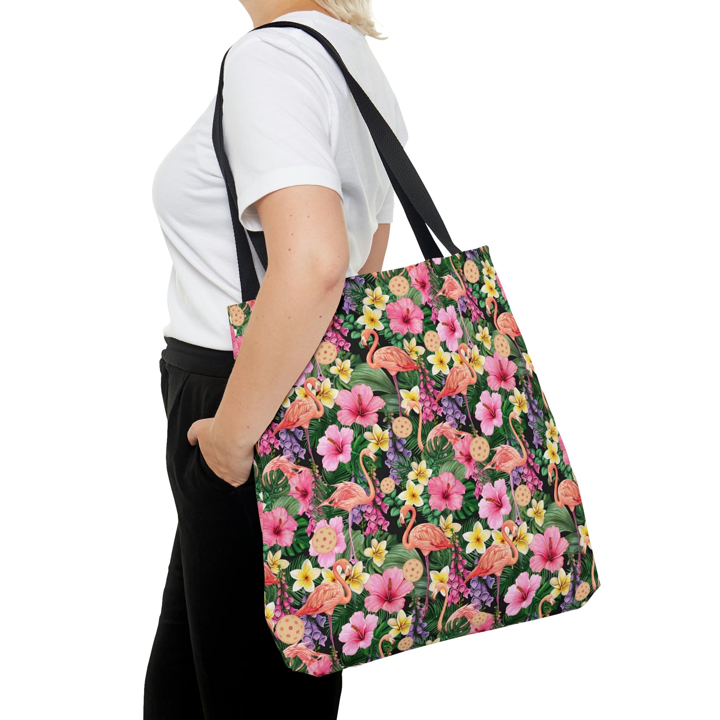 Flamingos and Pickleballs Tote