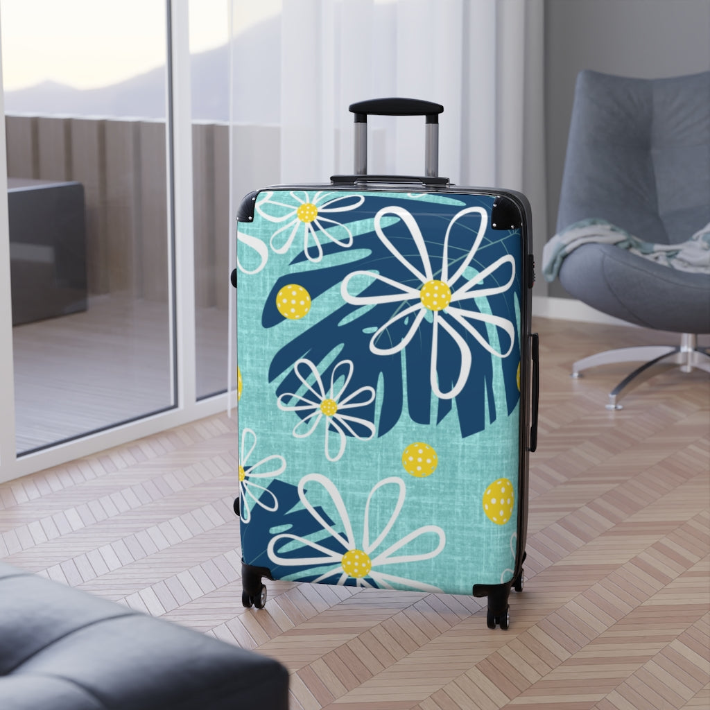 Pickleball Hardshell Suitcases - Hawaiian Pickleball Design