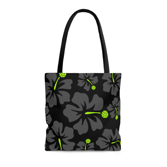 Hibiscus and Pickleball Tote