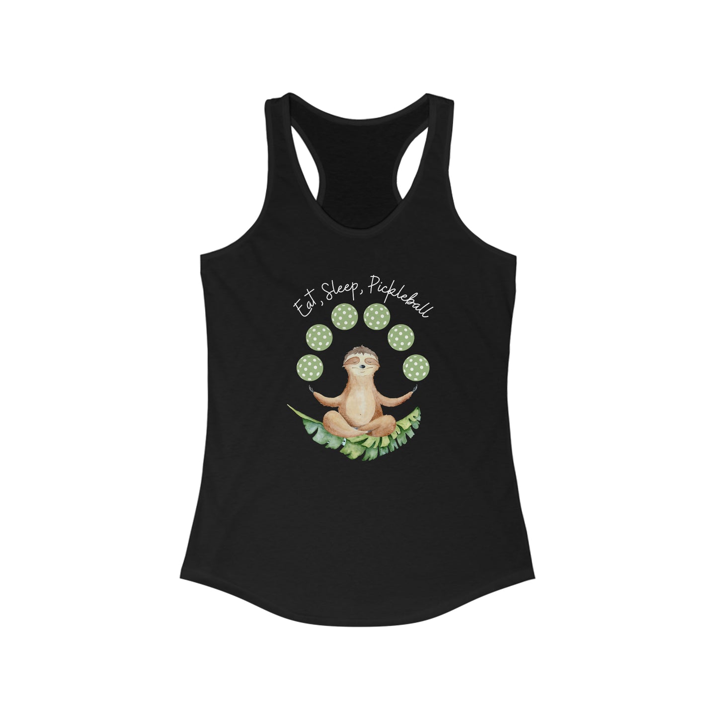 Women's Eat, Sleep, Pickleball Racerback Tank