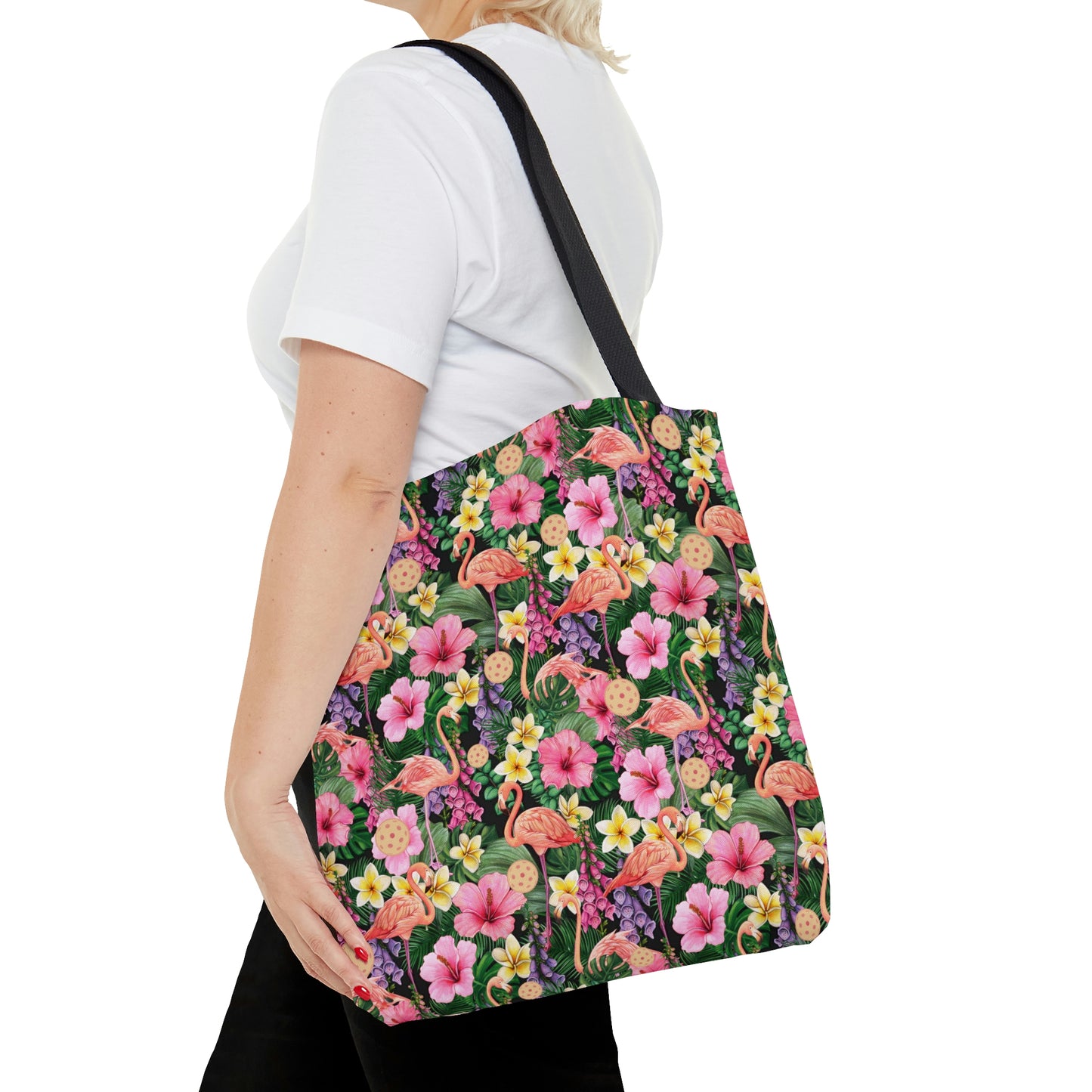 Flamingos and Pickleballs Tote